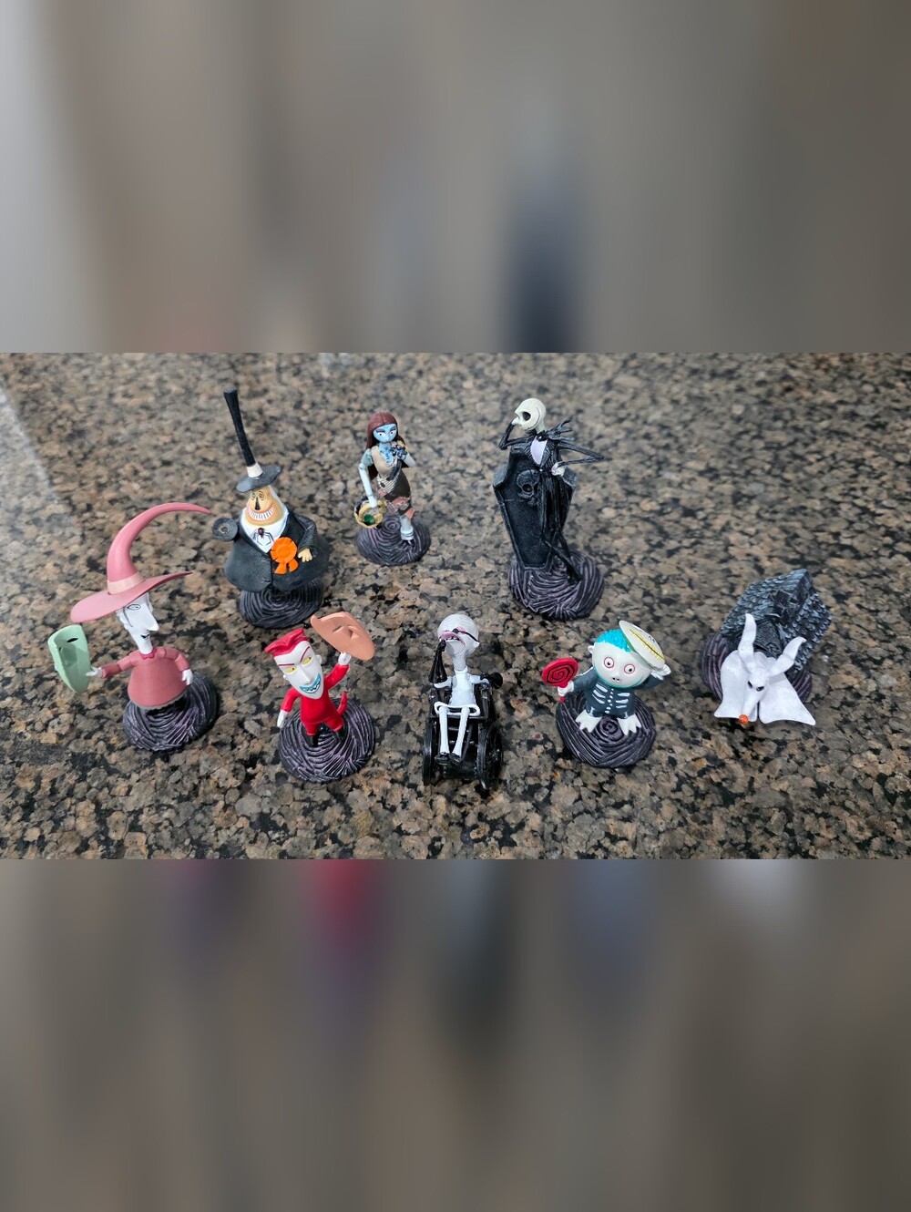 Disney store Parks lot of 8 The Nightmare Before Christmas Deluxe Figure Set jac - Picture 3 of 7